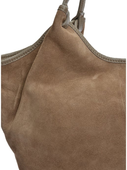 Anna Luchini Beige Rundleer Tas - Image 3