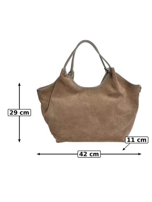 Anna Luchini Beige Rundleer Tas - Image 6