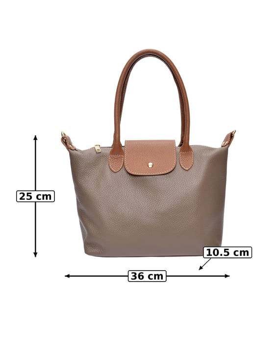 Anna Luchini Beige Rundleer Tas - Image 6