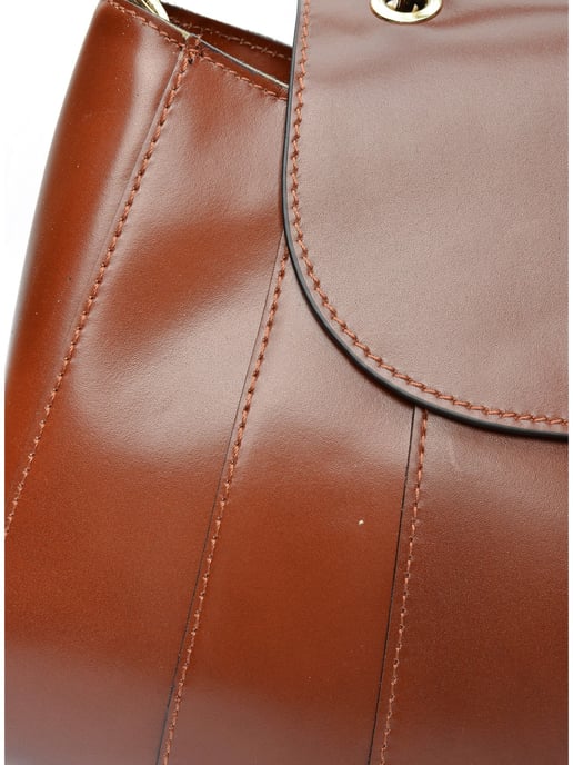 Isabella Rhea Bordeauxrood Rundleer Tas - Image 3