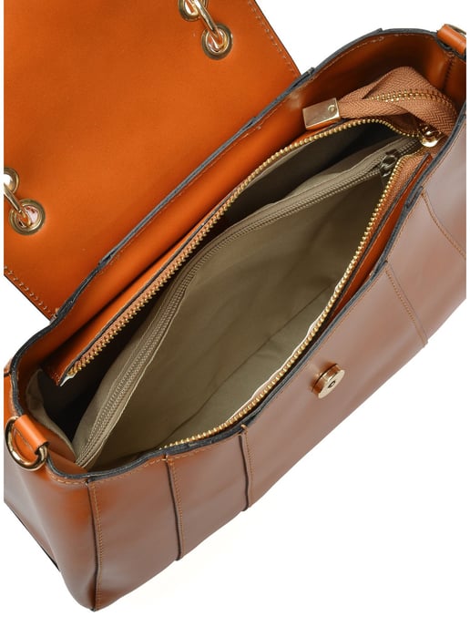 Isabella Rhea Brown Rundleer Tas - Image 4