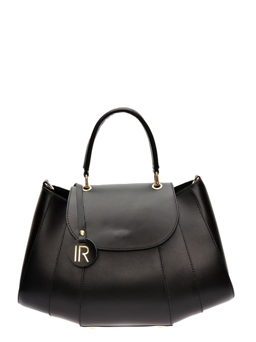 Isabella Rhea Zwart Rundleer Tas - Image 1