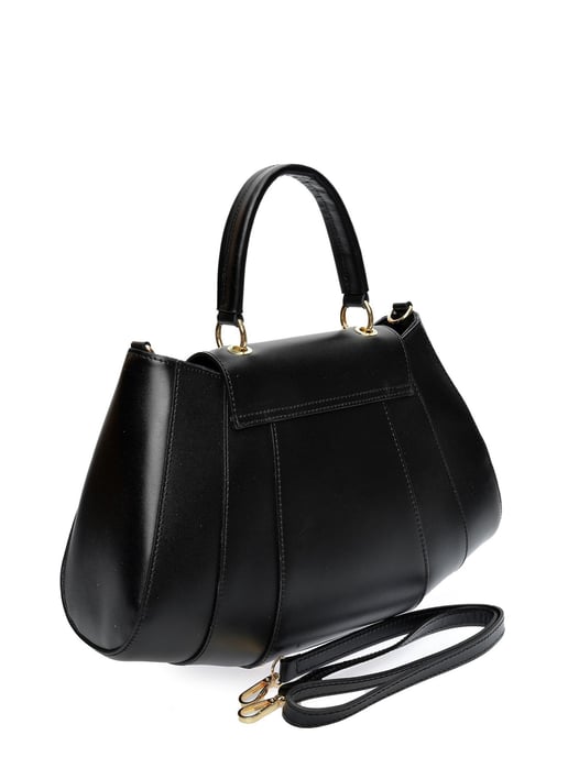 Isabella Rhea Zwart Rundleer Tas - Image 2