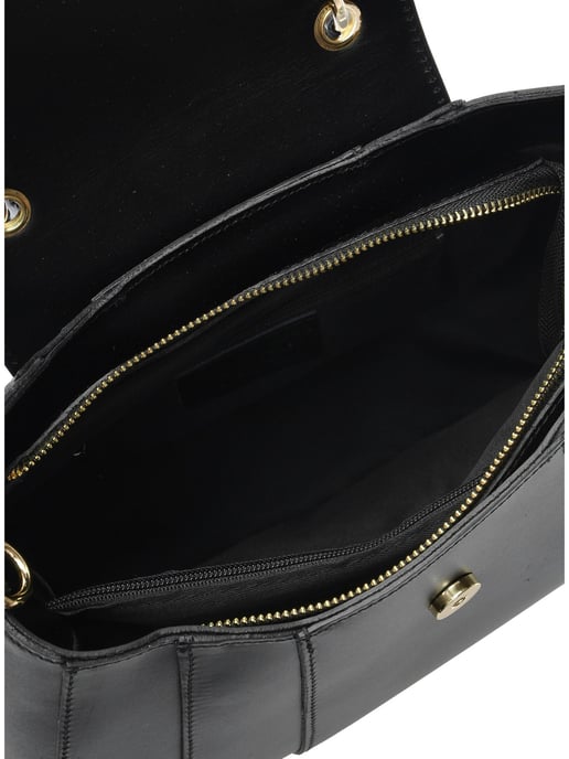 Isabella Rhea Zwart Rundleer Tas - Image 4