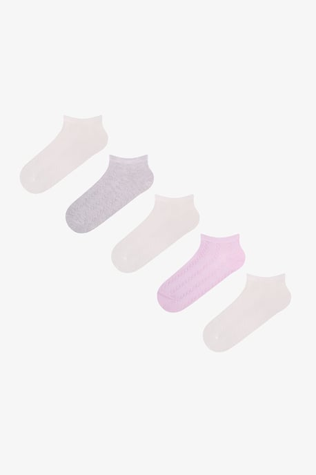 Soft Clouded Jacquard enkelsokken per paar - Image 1
