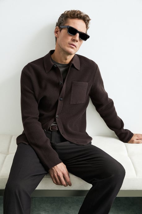LUFIAN Heren Gebreide Cardigan met Knoopsluiting - Image 1