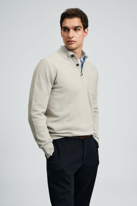 LUFIAN Heren Gebreide Polotrui - Image 3