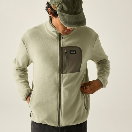 Regatta Heren Frankie Full Zip Fleecejack (Abbeystone/Smokey Olive) - Image 5