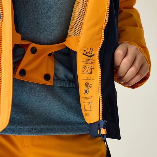 Dare 2B Send It II-skijas voor kinderen (Electric Orange/Marineblauw) - Image 5