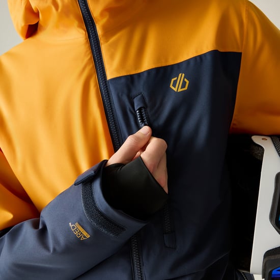 Dare 2B Heren Halfpipe IV Colour Block-skijas (Marineblauw/Elektrisch oranje) - Image 3