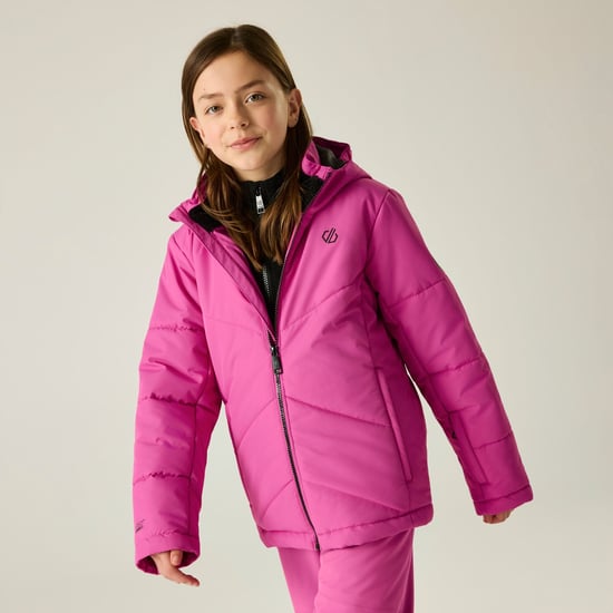 Dare 2B Ski-jas voor kinderen/kinderen voor op de gletsjer (Extreem roze) - Image 3