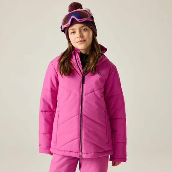Dare 2B Ski-jas voor kinderen/kinderen voor op de gletsjer (Extreem roze) - Image 4