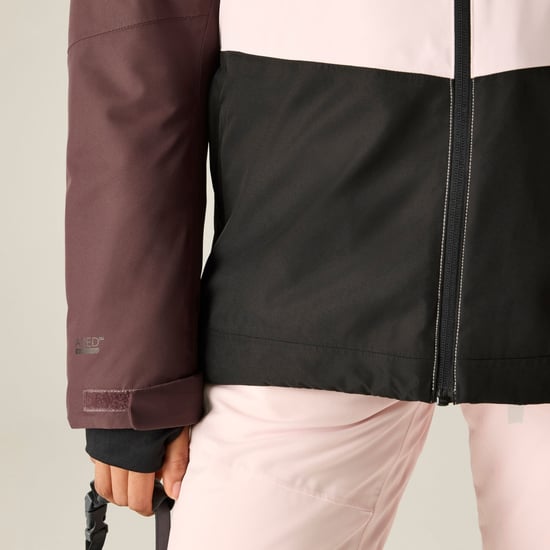 Dare 2B Ski-jas voor dames met blokprint (Huckleberry/Pink Haze) - Image 6