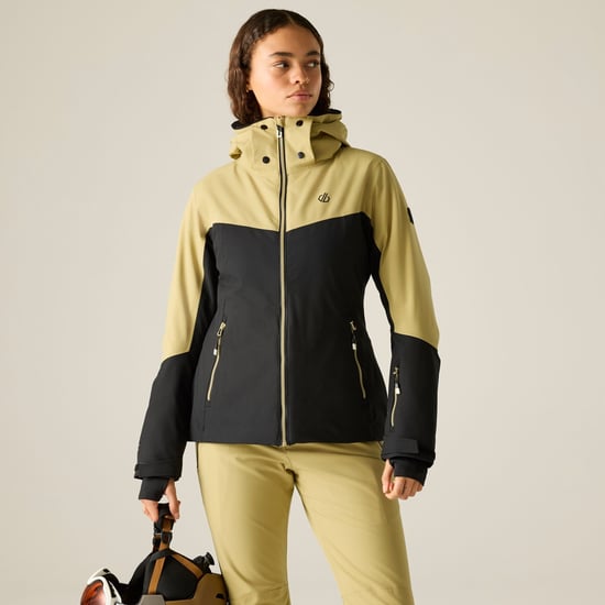 Dare 2B Flurry III-skijack voor dames (Desert Beige/Zwart) - Image 1