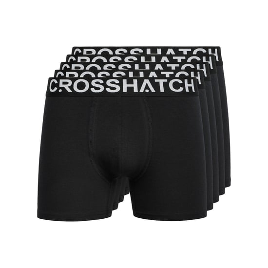 Crosshatch Heren Astral Boxershorts (Set van 5) (Zwart) - Image 1
