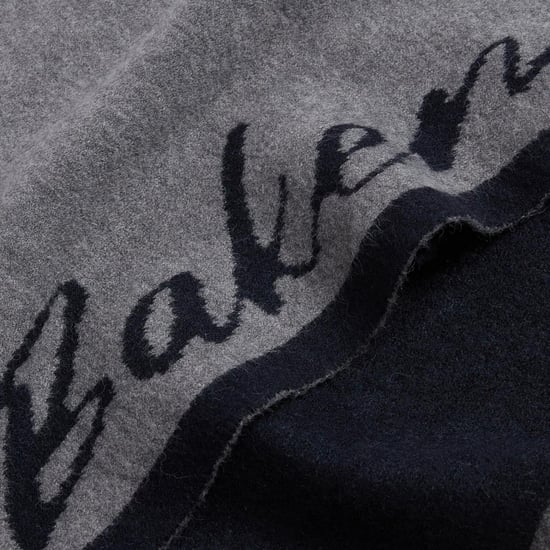 Ted Baker Omkeerbare gebreide sjaal met opschrift (Grijs) - Image 3