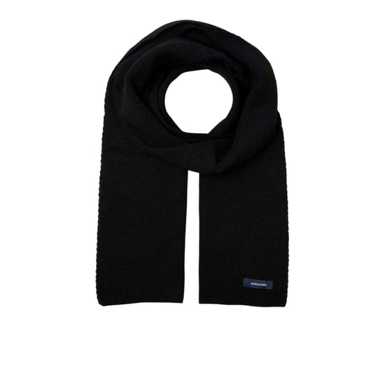 Jack And Jones Gebreide sjaal met Jacdna-logo (Zwart) - Image 2