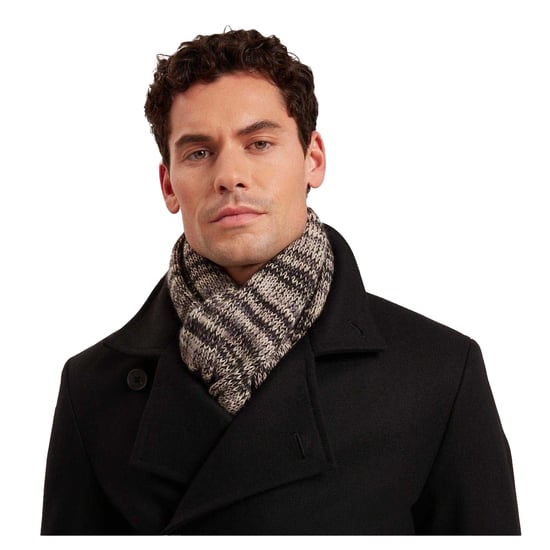 Ted Baker Gebreide sjaal voor heren van Marl (Grijs) - Image 1