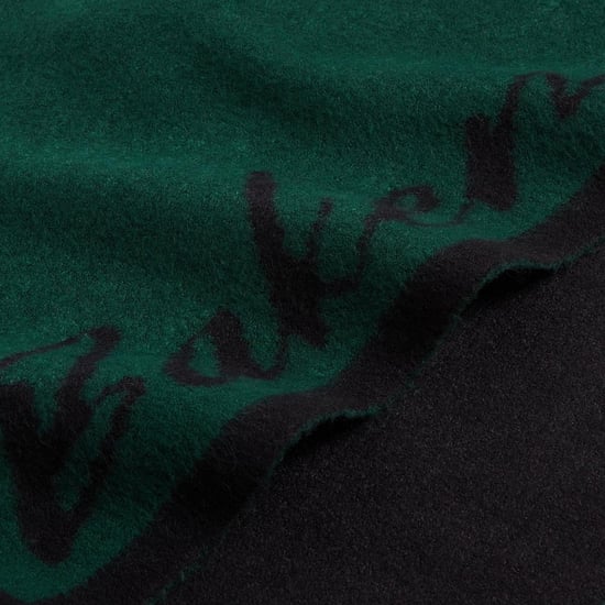 Ted Baker Omkeerbare gebreide sjaal met opschrift (Donkergroen) - Image 4
