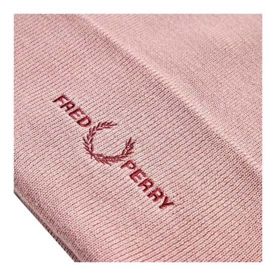 Fred Perry Geborduurde Logo Beanie (Stoffige roos) - Image 3