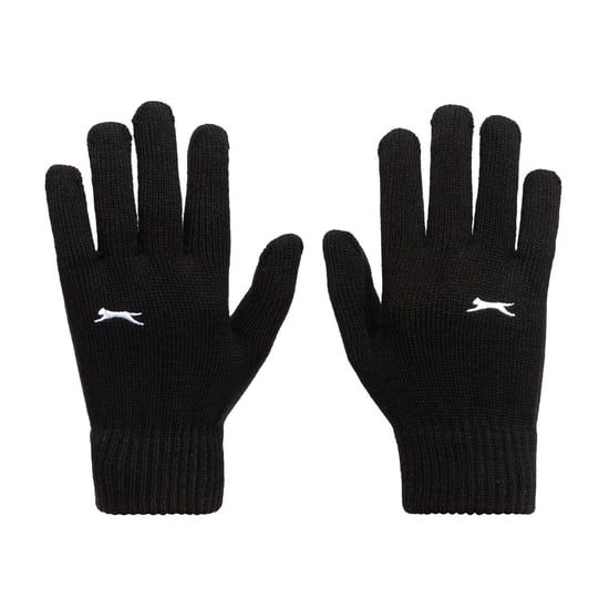 Slazenger Gebreide Unisex-handschoenen voor volwassenen (Zwarte afdruk) - Image 1