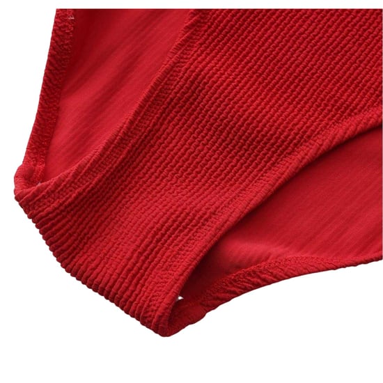 SoulCal Slanke bodysuit met geribde halslijn voor dames (Rood) - Image 5