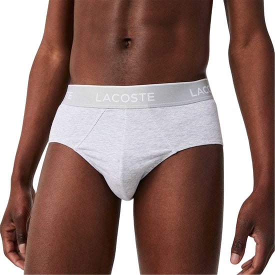 Lacoste Herenslip met logo (Set van 3) (Zwart/Wit/Grijs) - Image 4