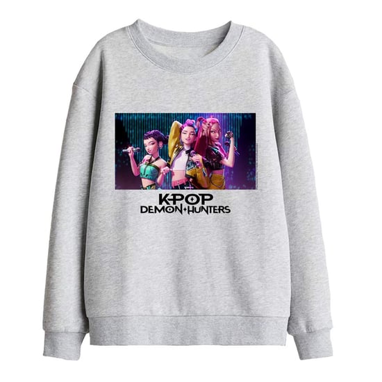 K-Pop Demon Hunters Huntrix-groeps-sweatshirt voor kinderen (Athletic Heather Heather) - Image 1