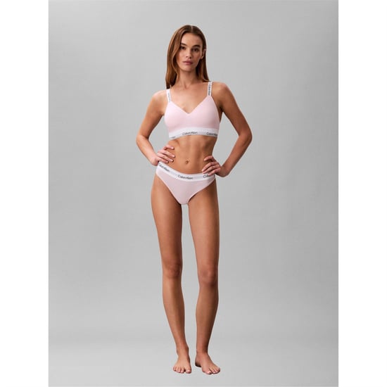 Calvin Klein Dames/Dames Logo Katoenmix String (Wieg Roze) - Image 3