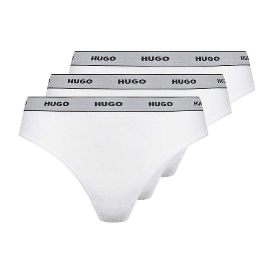 Hugo Gestreepte string voor dames (set van 3) (Wit) - Image 1