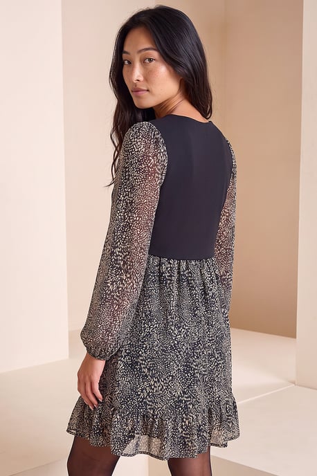 Petite jurk met giletlook - Image 4