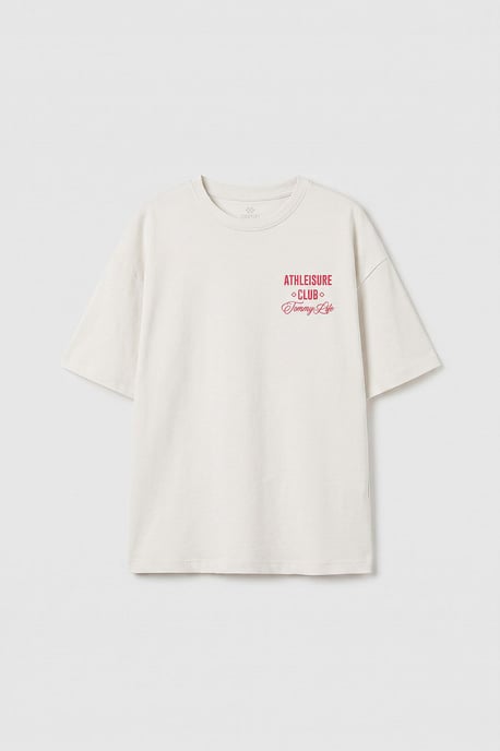 T-shirt met korte mouwen en ronde hals - Image 1