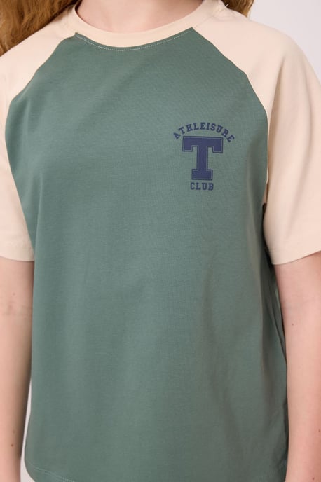 T-shirt met ronde hals, tekstprint en relaxed fit - Image 4