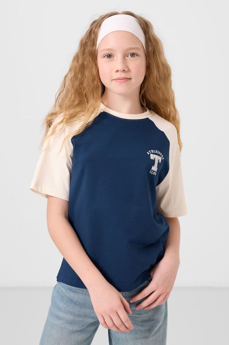 T-shirt met ronde hals, tekstprint en relaxed fit - Image 2
