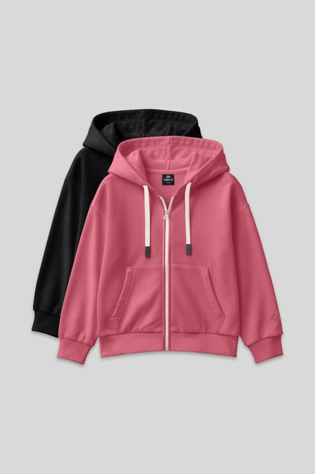 Tommy Life 2-pack hoodies met rits - Image 1