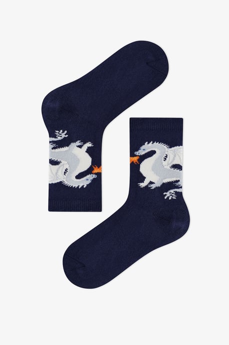 Mystic Dragons 4-pack enkelsokken met dierenprint - Image 3