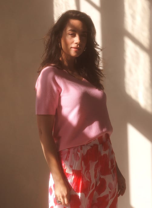YEST YYMandi Tops - Bright Pink - Image 1