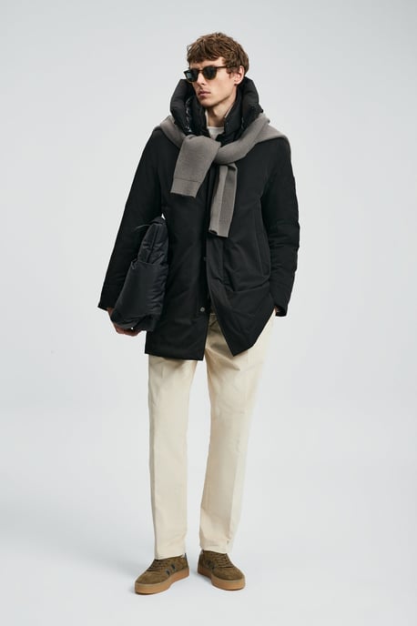 LUFIAN Heren Parka met Capuchon en Ganzendons - Image 1