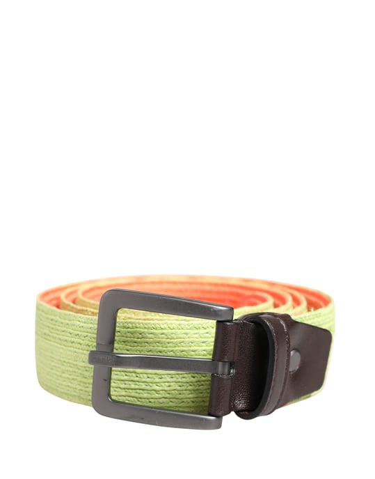 Malo Groen Oranje Gevlochten Metalen Gesp Taille Riem - Image 1
