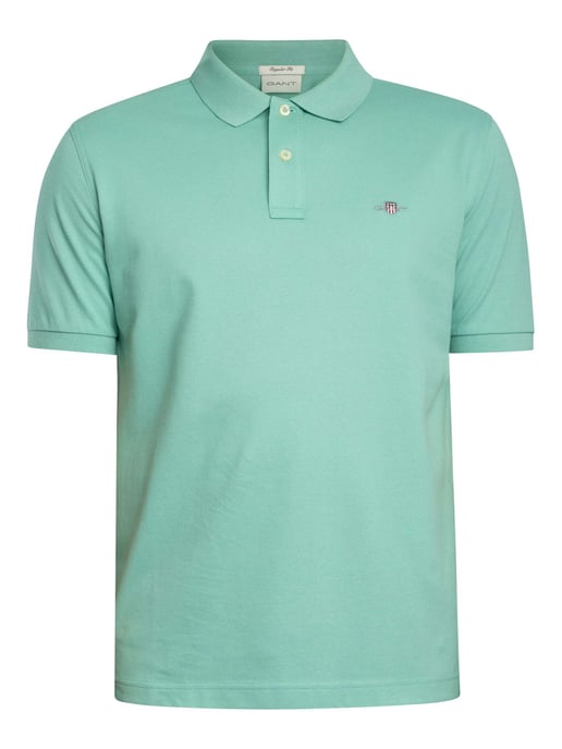 GANT Normaal Shield Piqué Poloshirt, Groen - Image 5