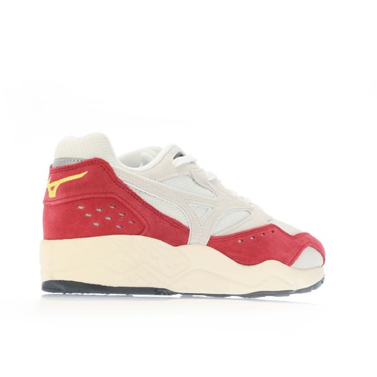 Men's Mizuno Contender Trainers in White red - Image 3