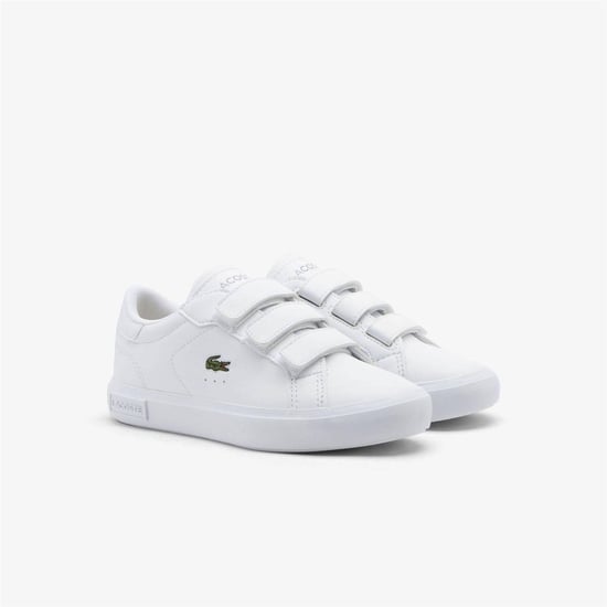 Lacoste Powercourt Trainers voor kinderen (Wit) - Image 2