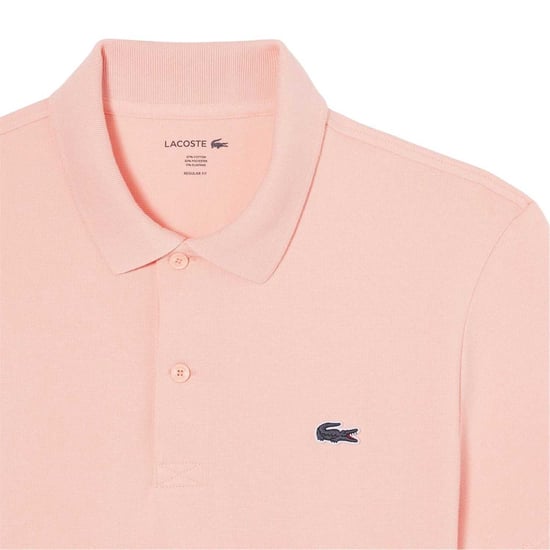 Lacoste Herenpolo met logo op de borst, reguliere pasvorm (Roze) - Image 4