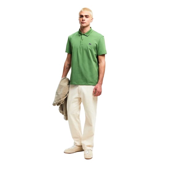 Lacoste Herenpolo met logo op de borst, reguliere pasvorm (Groen) - Image 1