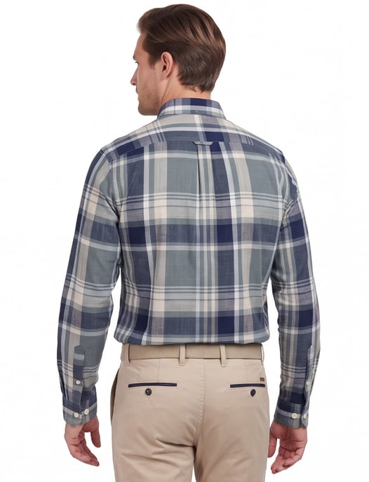 Barbour overhemd groen Tailored Fit 100% katoen - Image 2