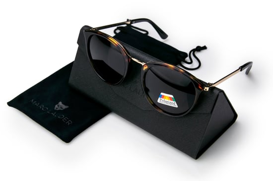 Marc Lauder zonnebril met rode schildpadprint - Image 4