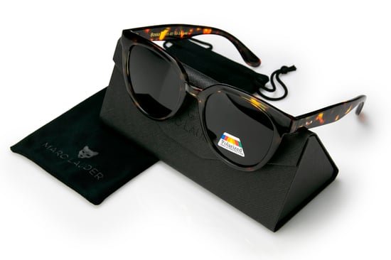 Marc Lauder zonnebril met rode schildpadprint - Image 4