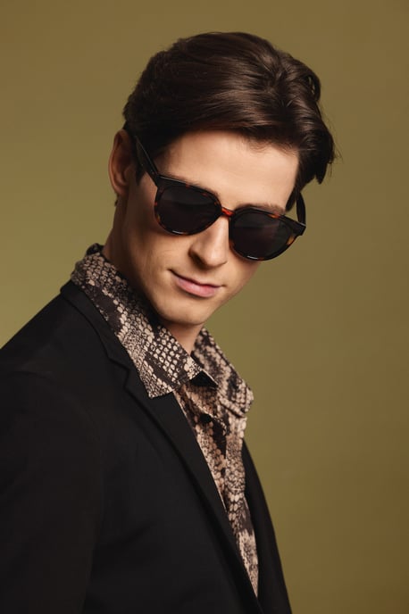 Marc Lauder zonnebril met rode schildpadprint - Image 5