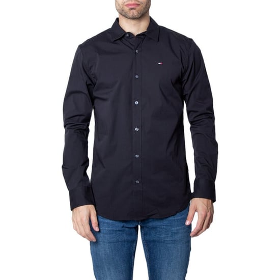 Tommy Jeans Overhemden Slim Fit Stretch Zwart - Image 3