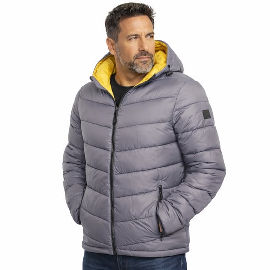 Cappuccino Italia Jas winter Hooded Winter Jacket Antraciet Grijs - Image 3